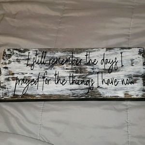 Handmade wood sign